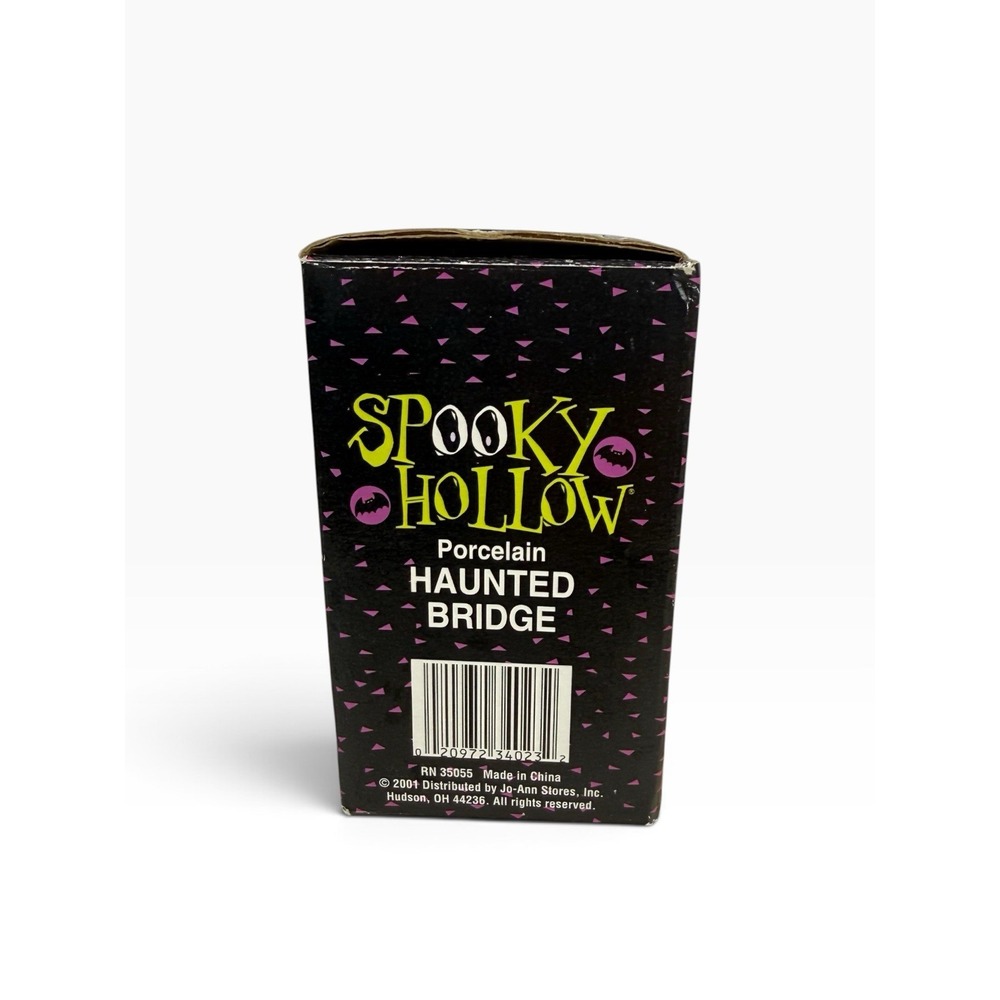 Spooky Hollow Haunted Bridge Porcelain Halloween Village Jo-Ann Fabrics 2001 - Picture 2 of 12